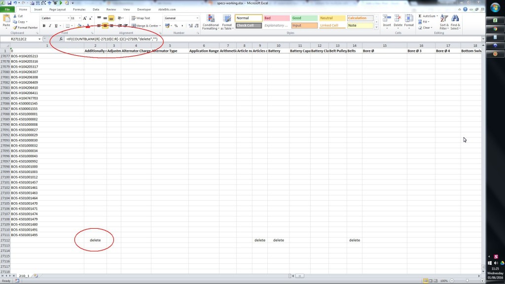 Formula To Delete Empty Columns In Excel